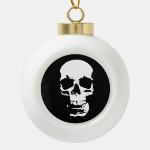 Skull Fantasy Art Rock Punk Heavy Metal Keramische Bal Ornament