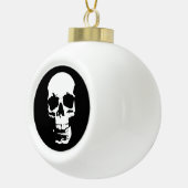 Skull Fantasy Art Rock Punk Heavy Metal Keramische Bal Ornament (Rechts)