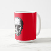 Skull Fantasy Art Rock Punk Heavy Metal Koffiemok (Voorkant rechts)