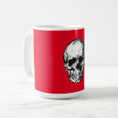 Skull Fantasy Art Rock Punk Heavy Metal Koffiemok (Voorkant links)