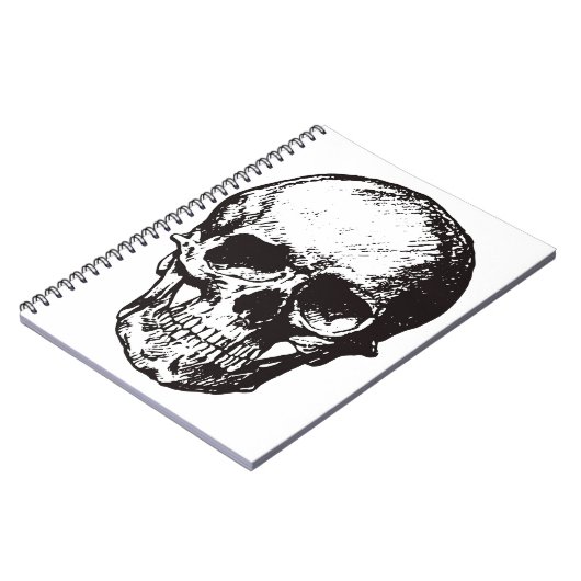 Skull Fantasy Art Rock Punk Heavy Metal Notitieboek (Linkerzijde)