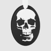 Skull Fantasy Art Rock Punk Heavy Metal Ornament (voorkant)