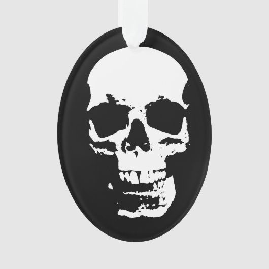 Skull Fantasy Art Rock Punk Heavy Metal Ornament (voorkant)