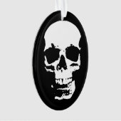 Skull Fantasy Art Rock Punk Heavy Metal Ornament (voorkant)