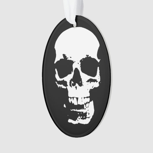 Skull Fantasy Art Rock Punk Heavy Metal Ornament (voorkant)