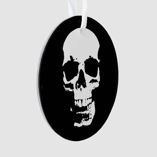 Skull Fantasy Art Rock Punk Heavy Metal Ornament (voorkant)