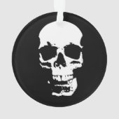 Skull Fantasy Art Rock Punk Heavy Metal Ornament (achterkant)