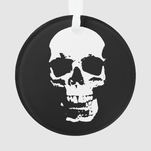 Skull Fantasy Art Rock Punk Heavy Metal Ornament (achterkant)