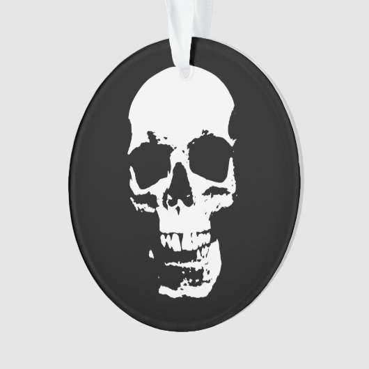 Skull Fantasy Art Rock Punk Heavy Metal Ornament (voorkant)