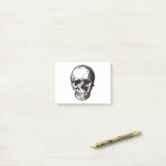 Skull Fantasy Art Rock Punk Heavy Metal Post-it® Notes (Op bureau)