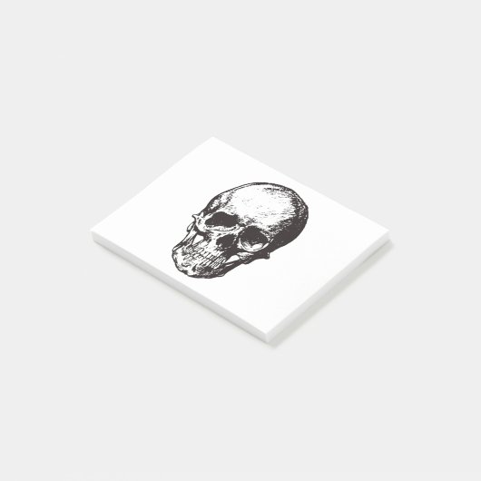 Skull Fantasy Art Rock Punk Heavy Metal Post-it® Notes (Schuin)