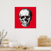 Skull Fantasy Art Rock Punk Heavy Metal Poster (Keuken)