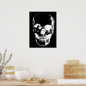 Skull Fantasy Art Rock Punk Heavy Metal Poster (Keuken)