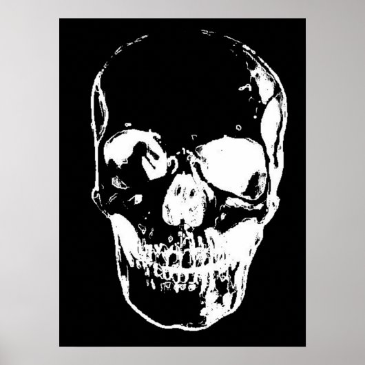 Skull Fantasy Art Rock Punk Heavy Metal Poster (Voorkant)