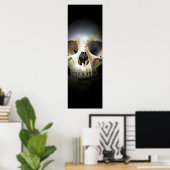Skull Fantasy Art Rock Punk Heavy Metal Poster (Thuiskantoor)