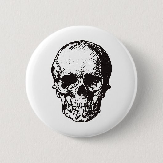Skull Fantasy Art Rock Punk Heavy Metal Ronde Button 5,7 Cm (Voorkant)