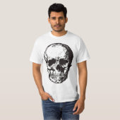 Skull Fantasy Art Rock Punk Heavy Metal T-shirt (Voorkant volledig)
