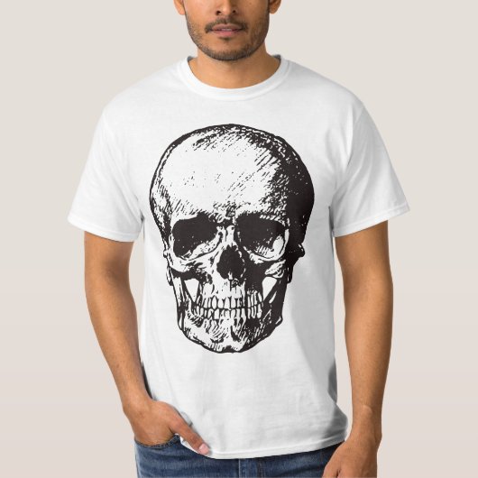 Skull Fantasy Art Rock Punk Heavy Metal T-shirt (Voorkant)