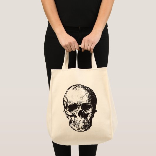 Skull Fantasy Art Rock Punk Heavy Metal Tote Bag (Voorkant (product))