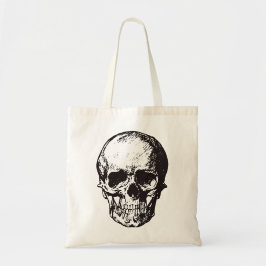 Skull Fantasy Art Rock Punk Heavy Metal Tote Bag (Voorkant)