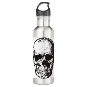 Skull Fantasy Art Rock Punk Heavy Metal Waterfles