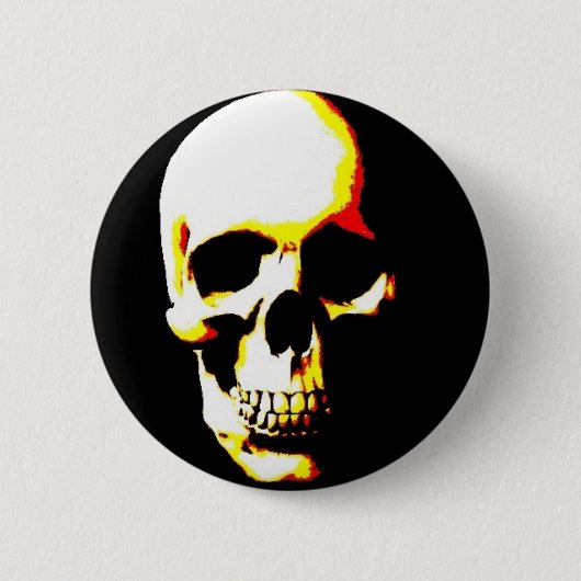 Skull Fantasy Art Rock Punk Ronde Button 5,7 Cm (Voorkant)