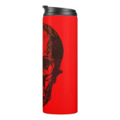 Skull Fantasy Pop Art Rock Punk Heavy Metal Red Thermosbeker (Geroteerd rechts)