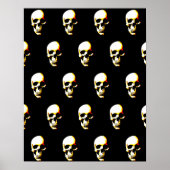 Skull - Fantasy Punk Rock Pop Art Poster (Voorkant)