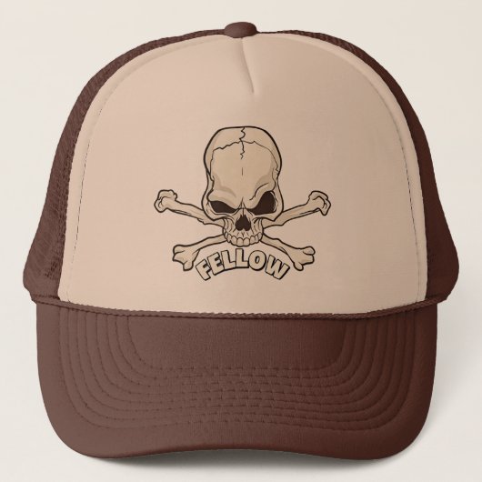 Skull Fellow Trucker Hat Trucker Pet (Voorkant)