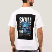 Skull Fire 2026 Premium Oversized T-Shirt met acht (Achterkant)