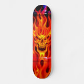 Skull Fire - Schaats Deck Skateboard (Voorkant)