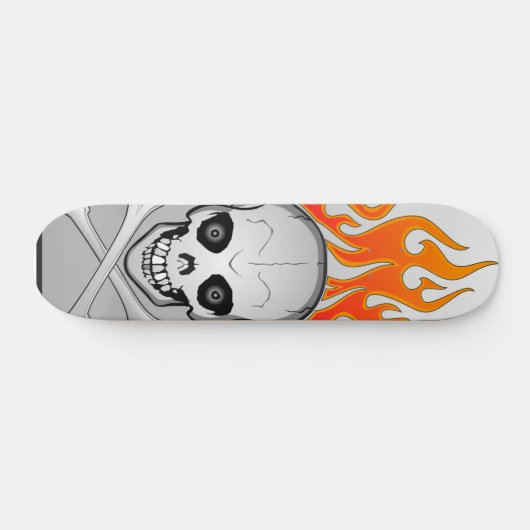 Skull Fire Skateboard (Horizontaal)
