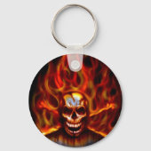 Skull Fire Sleutelhanger (Voorkant)