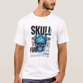 Skull fire t-shirt (Voorkant)