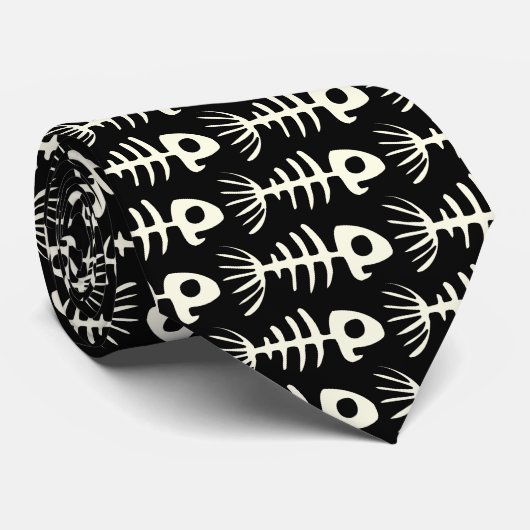 Skull Fish Stropdas (Opgerold)