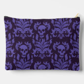 Skull Flame Damask in humeurige tinten van paarse Etui (Achterkant)