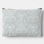 Skull Flame Damask in klassiek wit op wit Etui (Voorkant)