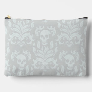 Skull Flame Damask in klassiek wit op wit Etui