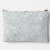 Skull Flame Damask in klassiek wit op wit Etui (Achterkant)