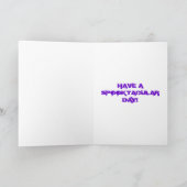 Skull Flame Verjaardag Kaart (Binnen)