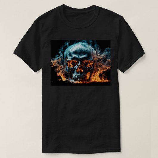 Skull Flames T-shirt (Design voorkant)
