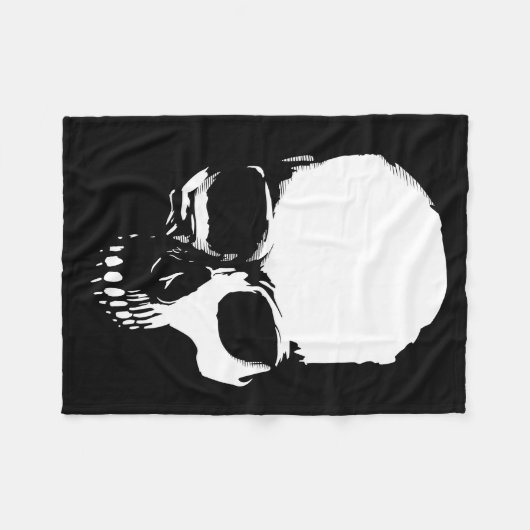 Skull Fleece Deken (Voorkant (Horizontaal))