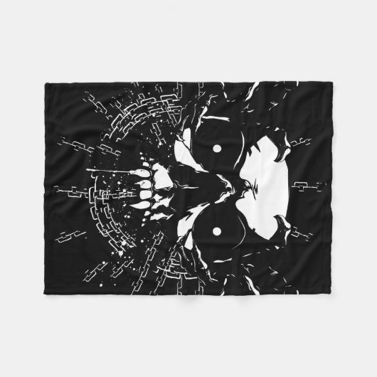 Skull Fleece Deken (Voorkant (Horizontaal))