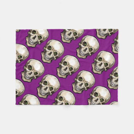 Skull Fleece Deken (Voorkant (Horizontaal))