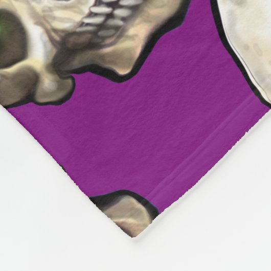 Skull Fleece Deken (Hoek)