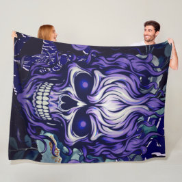 Skull Fleece Deken