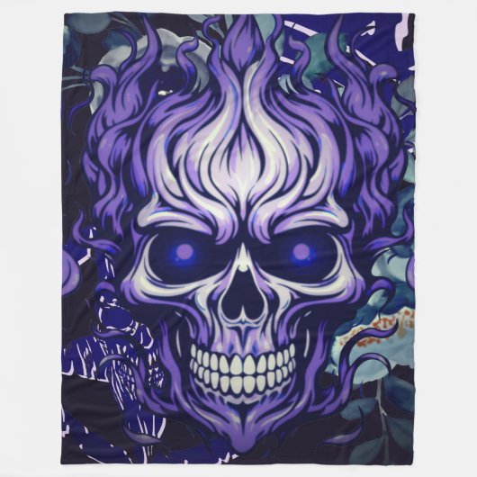 Skull Fleece Deken (Voorkant)