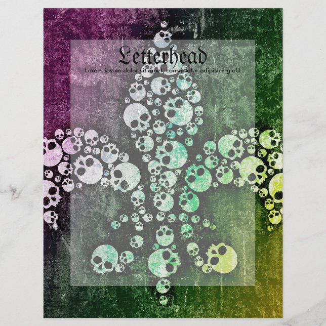 Skull Fleur De Lis (Voorkant)