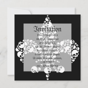 Skull Fleur De Lis Kaart