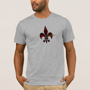 Skull-fleur-de-lis T-shirt